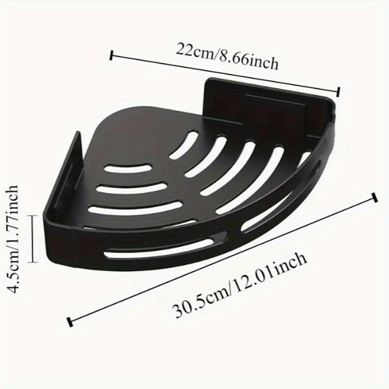 Wall-Mounted No-Drill Triangle Storage Rack, Toilet and Sink Organizer Solution, Durable Design for Daily Use