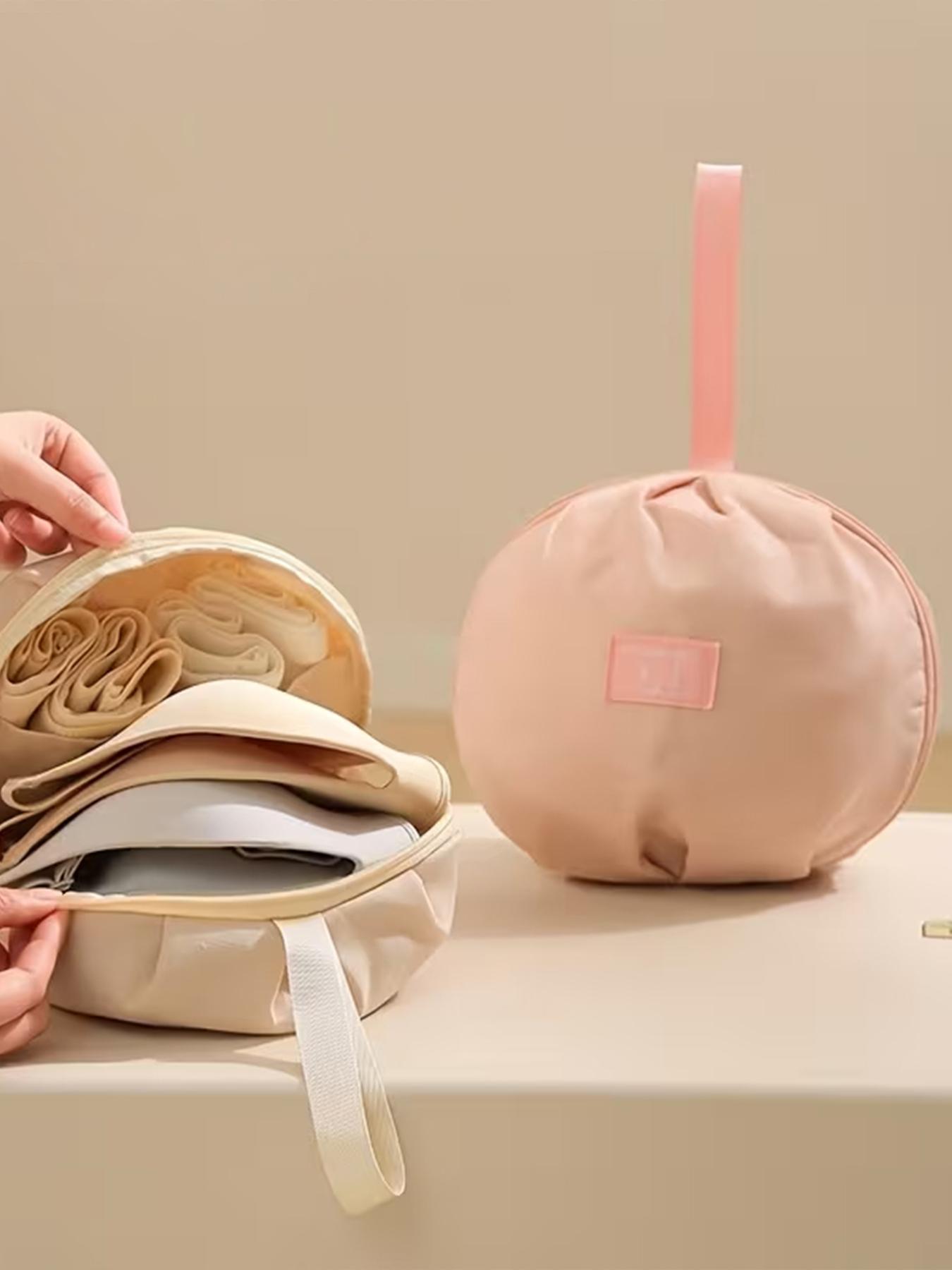 1pc  Spherical Lingerie Storage Bag, Lightweight And Portable, Organizing Bras And Panties While Traveling. It Features Compartments for Orderly Arrangement And Can Be Carried by Hand Or Hung