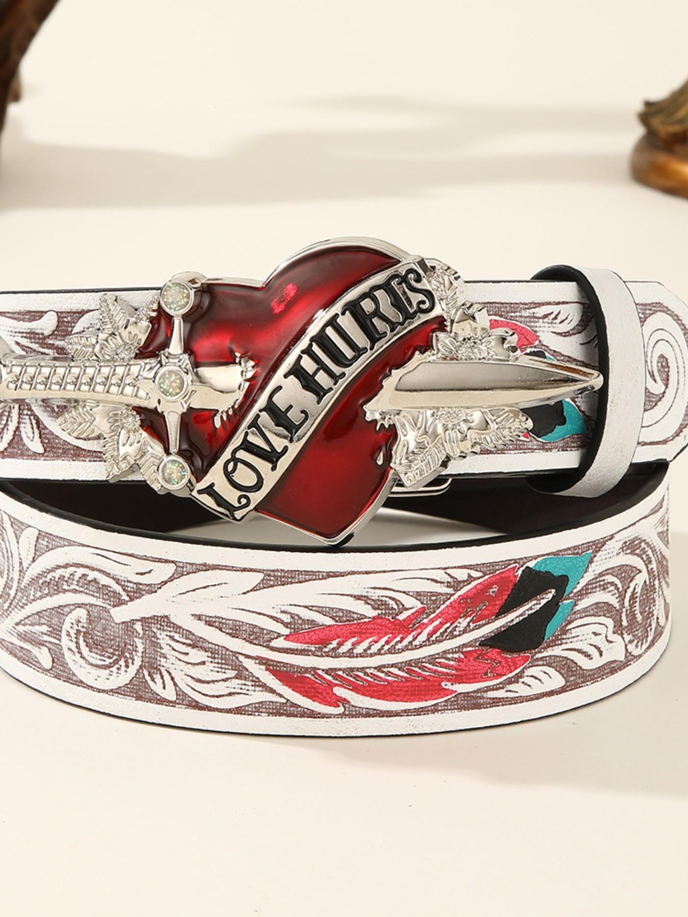 Trendy Bohemian Turquoise Oval Alloy Buckle, Vintage Fashion European Style Belt, Stylish Accessory for Men and Women