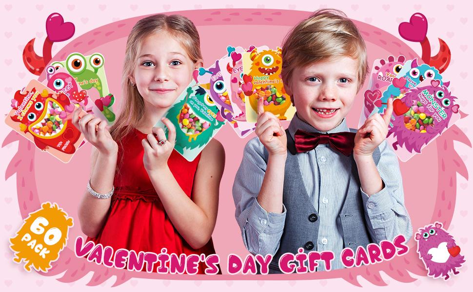 36/100 Pcs Valentine's Candy Cards Kids Gifts Set with Plastic Domes DIY Craft Treat Holder Bulk Class Valentines Candy Exchange Gifts for Couples Families School Party Classroom Gifts