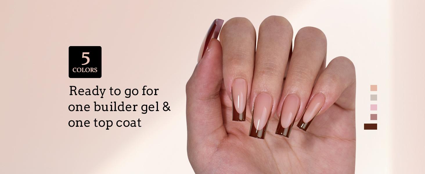 BTArtboxnails XCOATTIPS French Tips - 150pcs Fall Press On Nails Square or Almond or Coffin, Skin Tones Long Fake Nails, Soak Off Soft Gel Acrylic Nail Extensions Outdoorfun Beauty Products