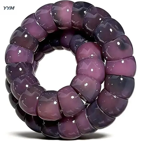 YYM GleamJoy Women's Fidget Bracelet - 34 Bodhi Seeds & Root Beaded Stretch Piece, Boho Chic Costume Jewelry, Stress Relief Quiet Relaxation All-Season Wear, Birthday Gift Crystal Enthusiasts with Therapy Card