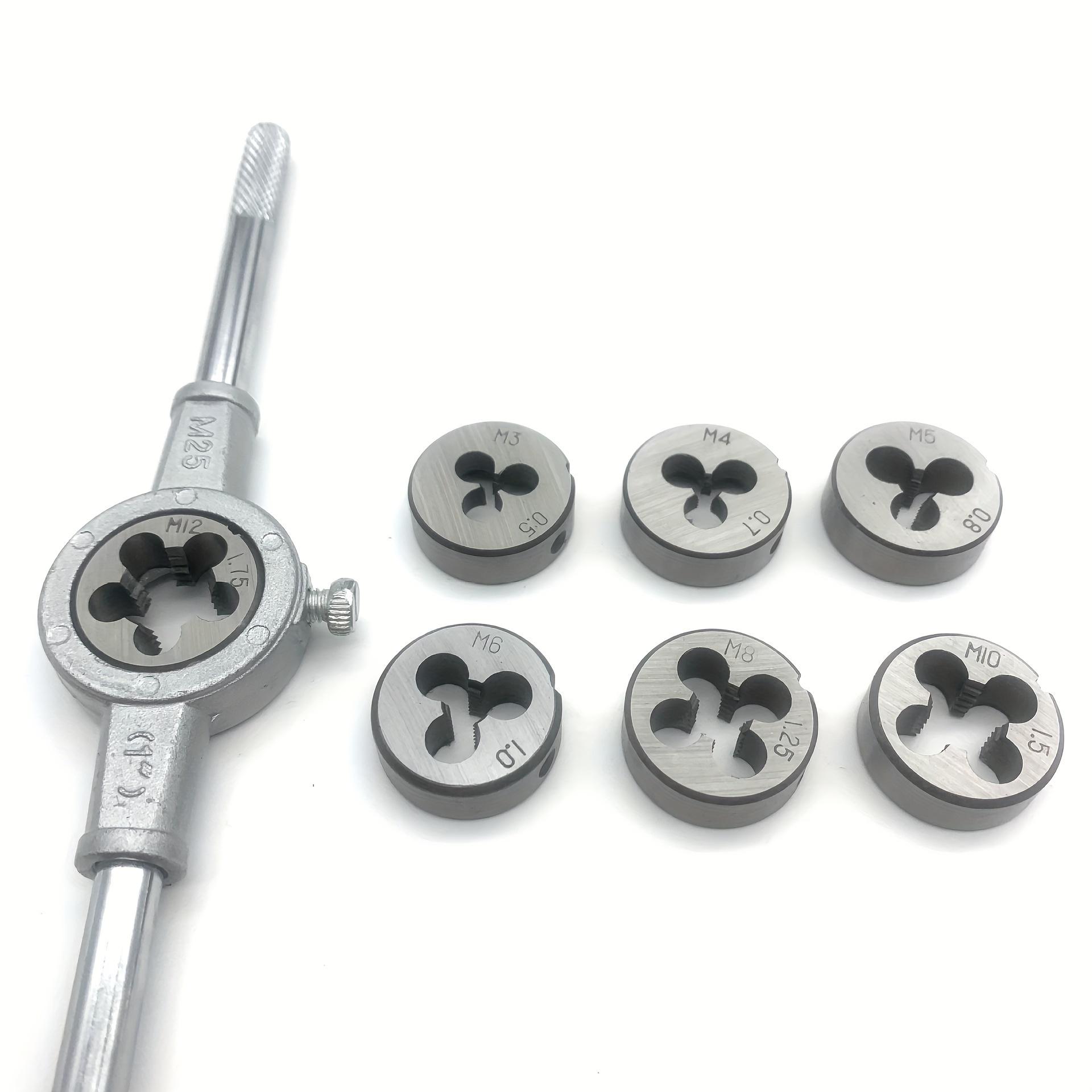 Tap Plate Thread Set 8PCS Multi-Spec Round Metric Wrench Cutting M3 M12 ...