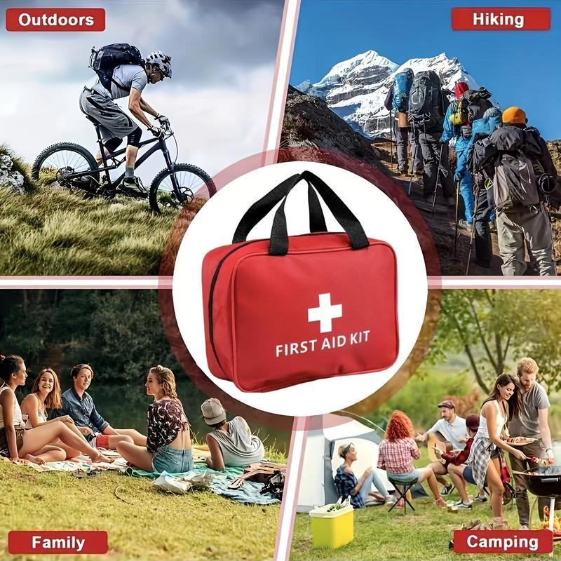 Portable Emergency Kit, 27/160 pcs Outdoor First Aid Kit, Healthcare Emergency Supplies and Accessories for Hunting, Hiking, Camping, Multipurpose Medical Accessories Includes Bandages, Tweezer, Survival Equipment Set