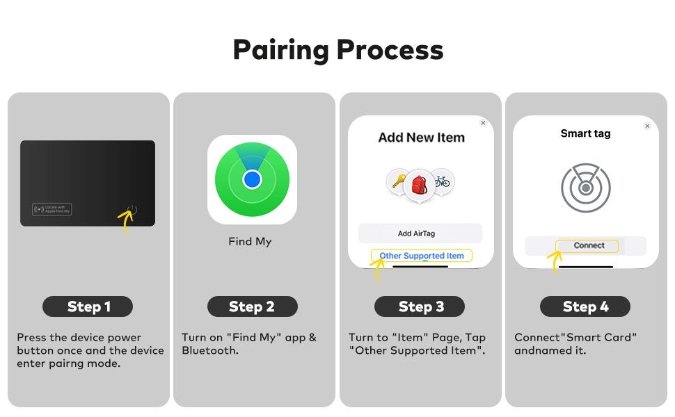 Wallet Tracker Card, Wireless-Charging Wallet Locator, Smart Tracker for Wallet (iOS Only), Wireless Positioning Tracker for Luggage, Phone, Passport and Other Items #GLOBAL PICKS