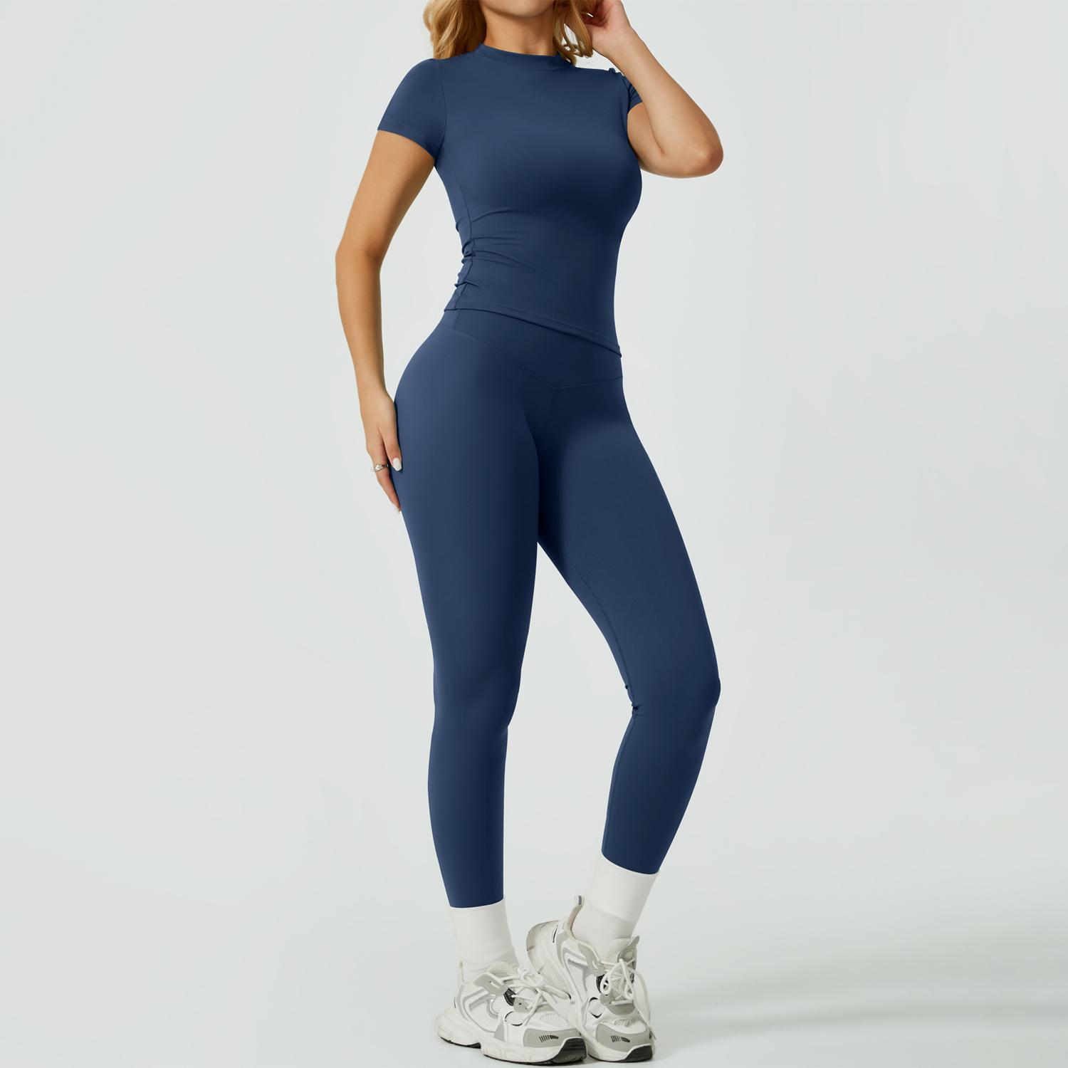 NcmRyu Women's Tummy-Control Bodycon Workout Set - Buttery-Soft Moisture-Wicking Sculpting Yoga Gym Activewear women