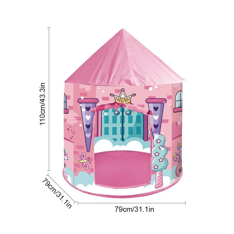Kids Fun Yurt Play Tent, Portable Outdoor Playhouse, Beach Castle Toy, Perfect Christmas & Halloween Gift for Boys Girls, No Accessories & Lights