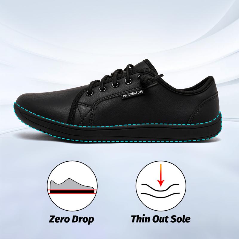 HOBIBEAR Womens Mens Wide Minimalist Barefoot Sneakers Zero Drop Slip on Shoes Lightweight Comfortable