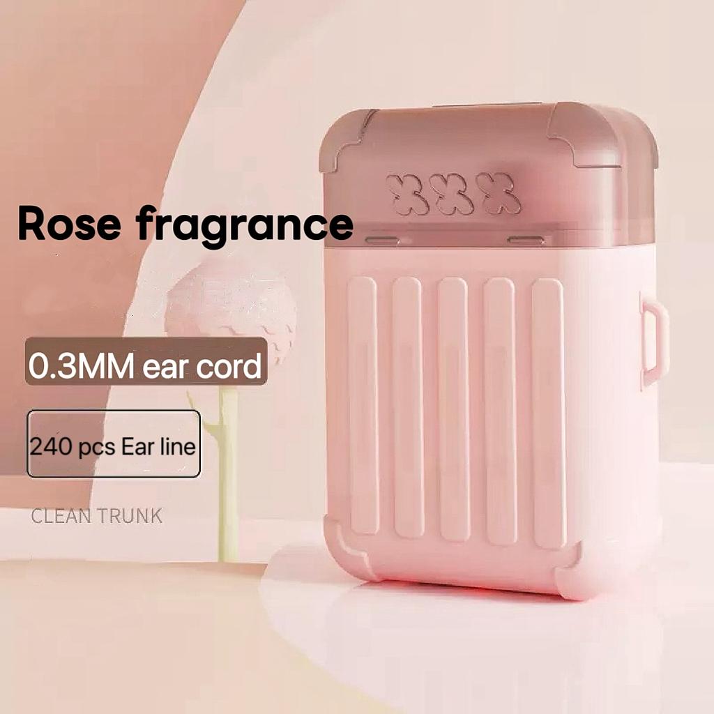 Ear Piercing Cleaning Kit, Anti-Clogging and Odor-Removal, Includes 240 Ear Cleaning Wires and 15 ml Solution, Essential Tool for Earring Care