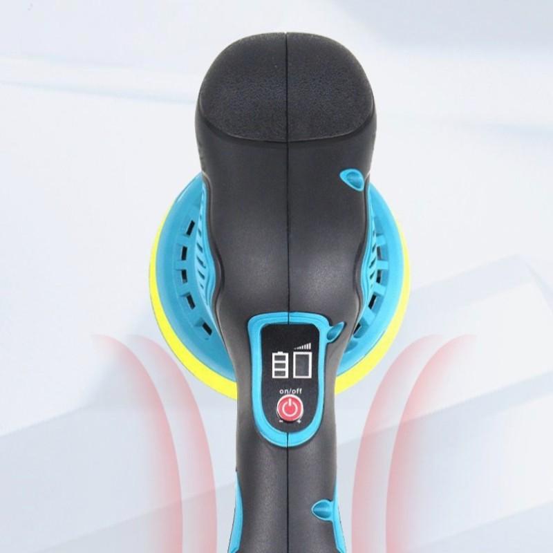 Lithium Battery Polish Wax Machine, Multi-Functional Handheld Car Beauty Floor Electric Polishing Machine, Wireless Polishing Tool