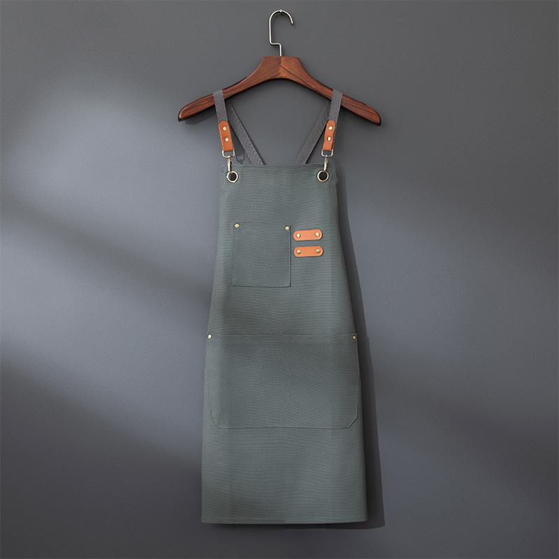 Adjustable Canvas Apron for Kitchen, Restaurant, Coffee Shop, Garden, Garage, Unisex Design, Durable Material, Perfect for Workwear