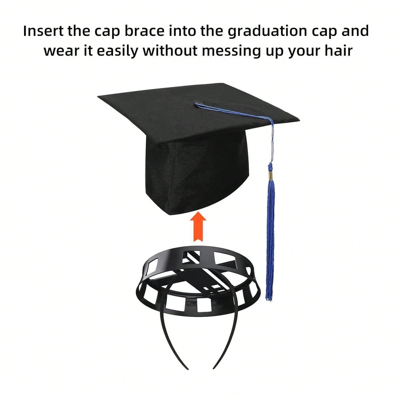 2026 New Original Graduation Cap Headband, Secure Cap & Keep Natural Hair, Ideal for Doctoral/graduate Commencement, Perfect Graduation Gift