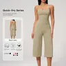 New Yoga Tank Top High Waist Quick-Dry Casual Culottes Capris Pants Running Outdoor Yoga Set for Women, Capris ,Comfortable and Stylish Activewear, Running Workout Suit