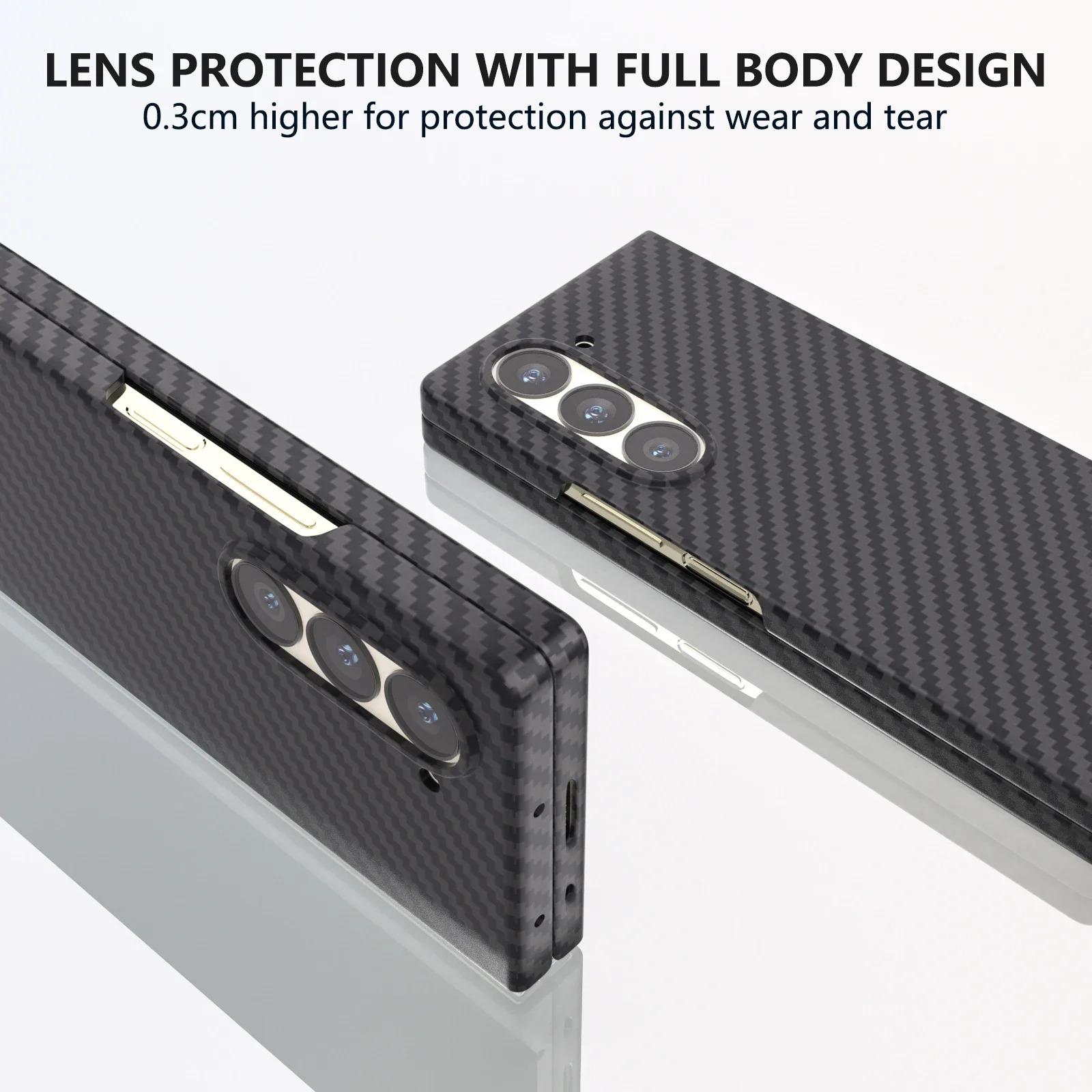 Please Select A Model To Purchase For Galaxy Z Fold 7 6 5 4 Ultra-Thin Skin Feel Matte Frosted Carbon Fiber Decal Folding Cover