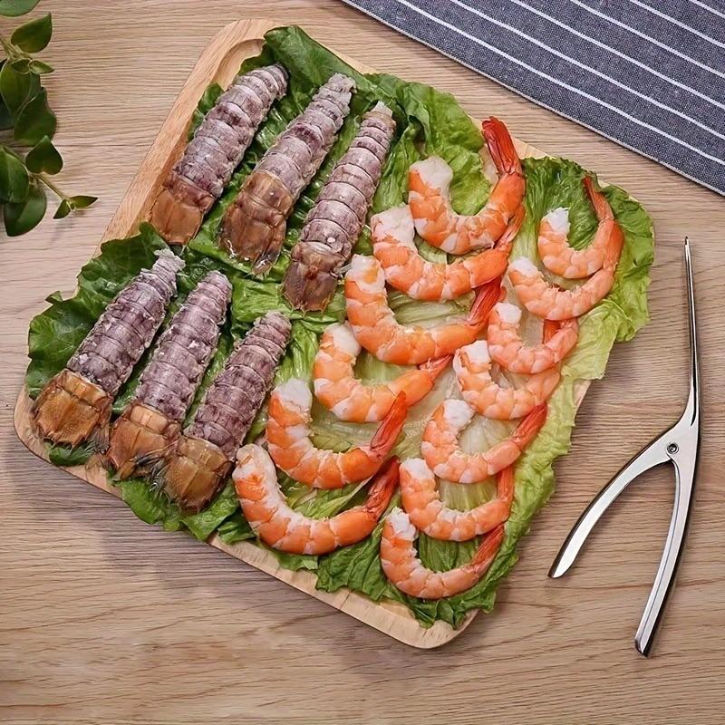 Stainless Steel Shrimp Peeler Multifunctional Shrimp Deveining Tool Shrimp Cleaner ShrimpThread Knife Shell Peeler Kitchen Tool
