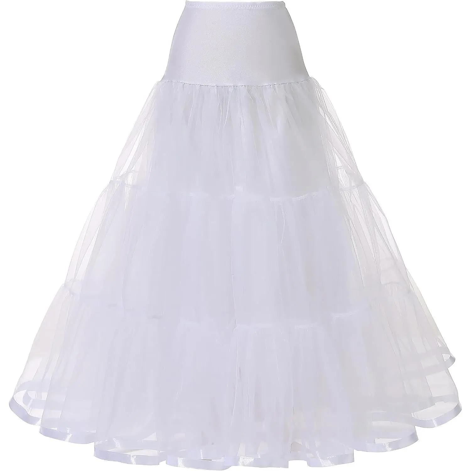 Women's Plus Size Ankle Length Petticoat Slip Crinoline Underskirt for Wedding Prom Evening DressGift