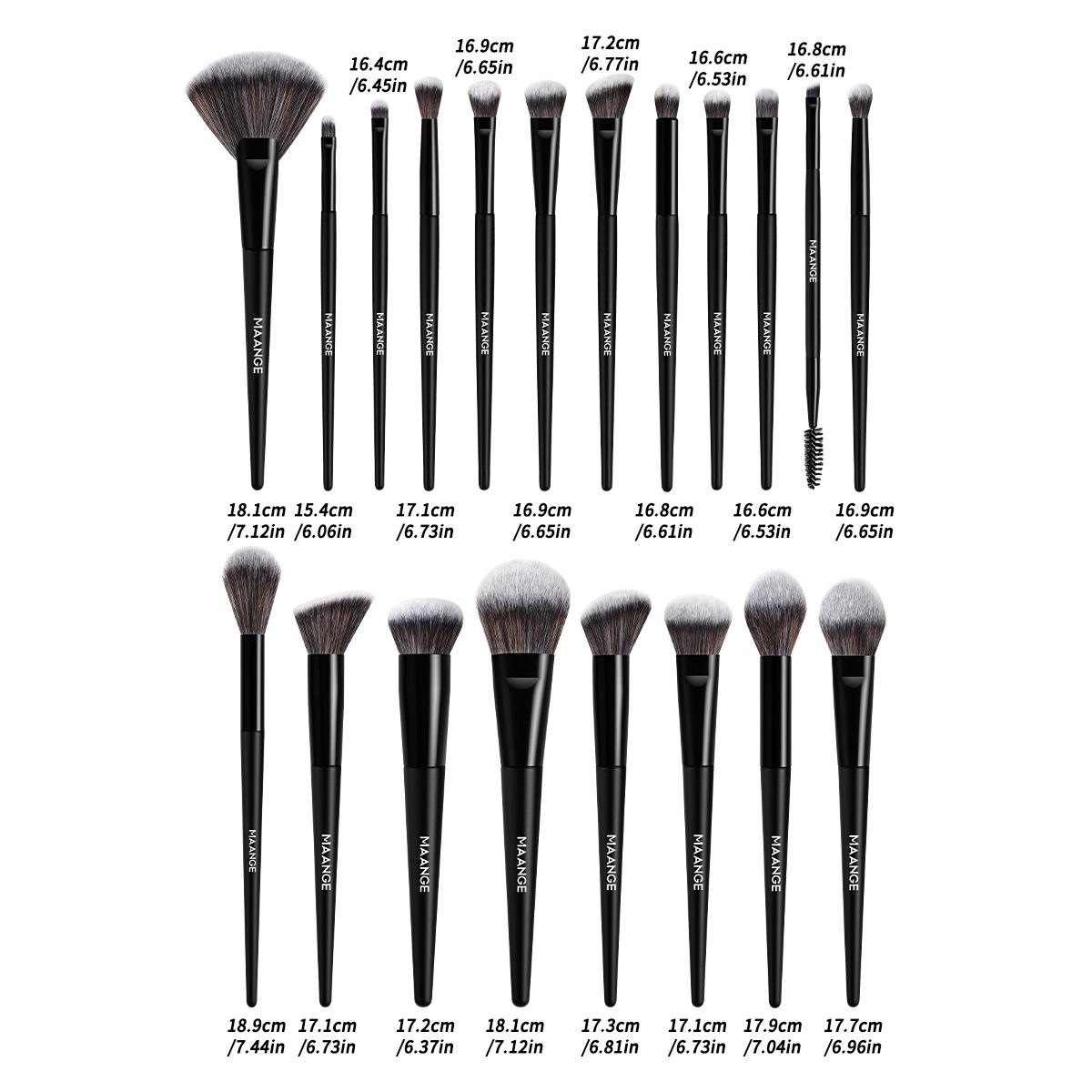 MAANGE 20pcs Makeup Brushes Set, Multifunctional Makeup Brushes, Foundation Brush Loose Powder Brush Blush Brush Contour Brush Concealer Brush Eyeshadow Brush Detail Brush, Travel Makeup Tools, Makeup Accessories Gifts, Brush Makeup Kit