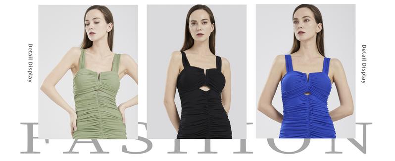 Chouyatou Womens Strenchy Ruched Bodycon Cocktail Party Dress Maxi Mermaid Corset Dress Evening Gown