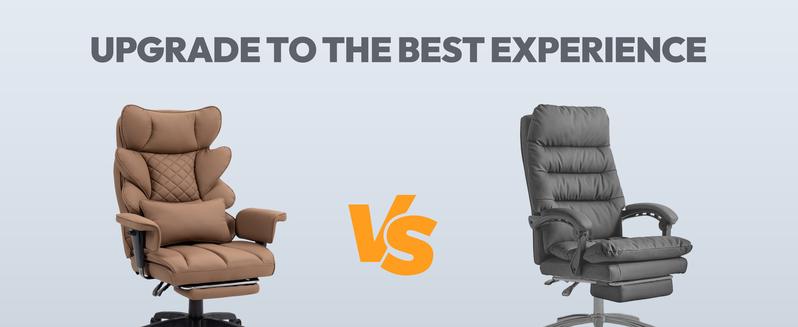 Dowinx Big and Tall Office Chair，High-Back Executive Gaming Chair with Pocket Spring Cushion, Adjustable Lumbar Support, Armrests & Footrest