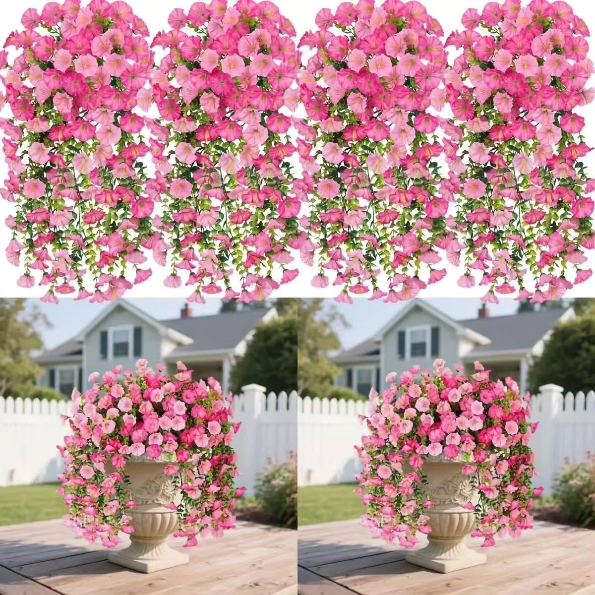High-end dense spring artificial flowers with UV resistance for outdoor decoration, suitable for weddings, hotels, gardens, courtyards, photography, aesthetic room decoration, and seasonal celebrations. Faux Flowers