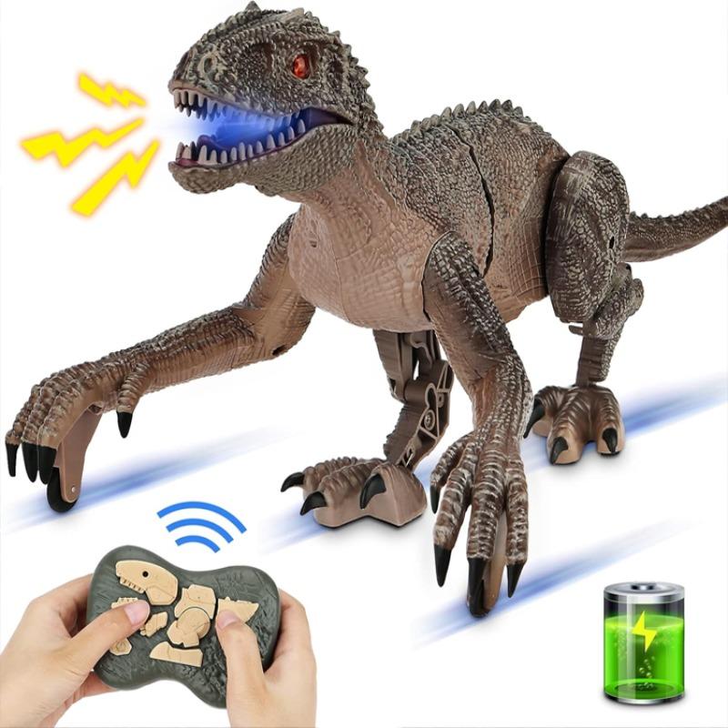 Realistic Remote Control Dinosaur Toy, Walking Smart Sound Light Tyrannosaurus Rex, Kids Birthday Christmas Gift, Requires 2 Aa Batteries