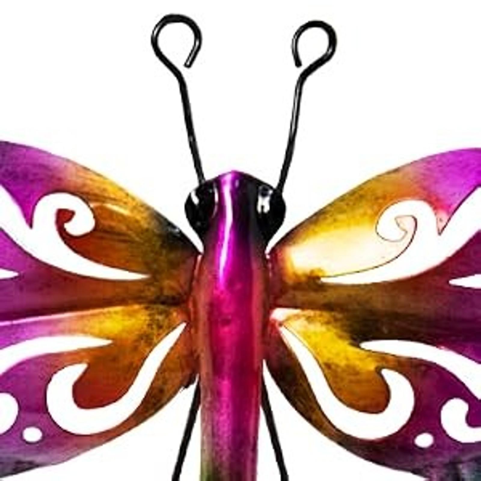 Dragonfly Garden Decor, 3 Pack Colorful Metal Dragonfly Wall Decor, Outdoor Decor Art for Patio, Yard, Fence, Garden, Outside, Backyard, Balcony