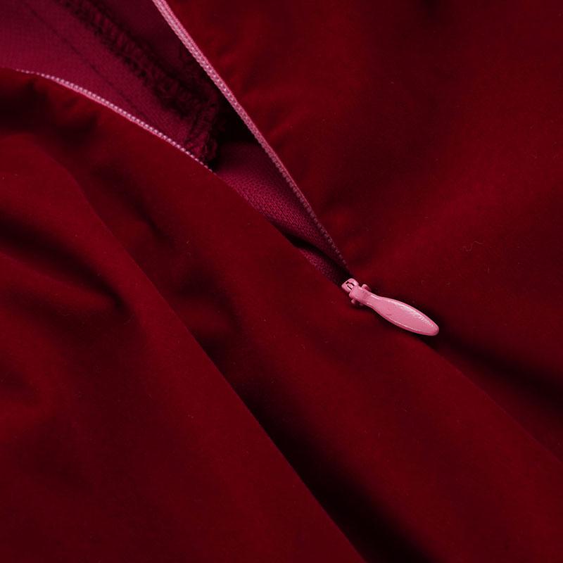 Elegant Banquet Style Solid Wine Red Off-Shoulder Bow Panel Dress. Sleeveless Cold-Shoulder Tie-Waist A-Line Mini Skirt. Perfect for Birthday Formal Occasion Puff Party Dress.