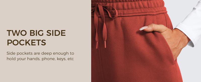 CRZ YOGA Cotton Fleece Lined Sweatpants Women Straight Leg Casual Lounge Sweat Pants for Women #TikTokShopBlackFriday#TikTokShopCyberMonday