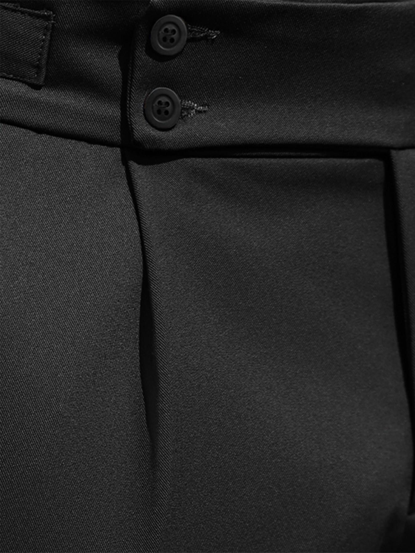 Men's Four-Season Suit Pants, Wrinkle-Free Casual Business Long Pants, /blue/, Fitted Ankle-Length Design, Office/wedding Wear, Formal Wear, Menswear, Fabric