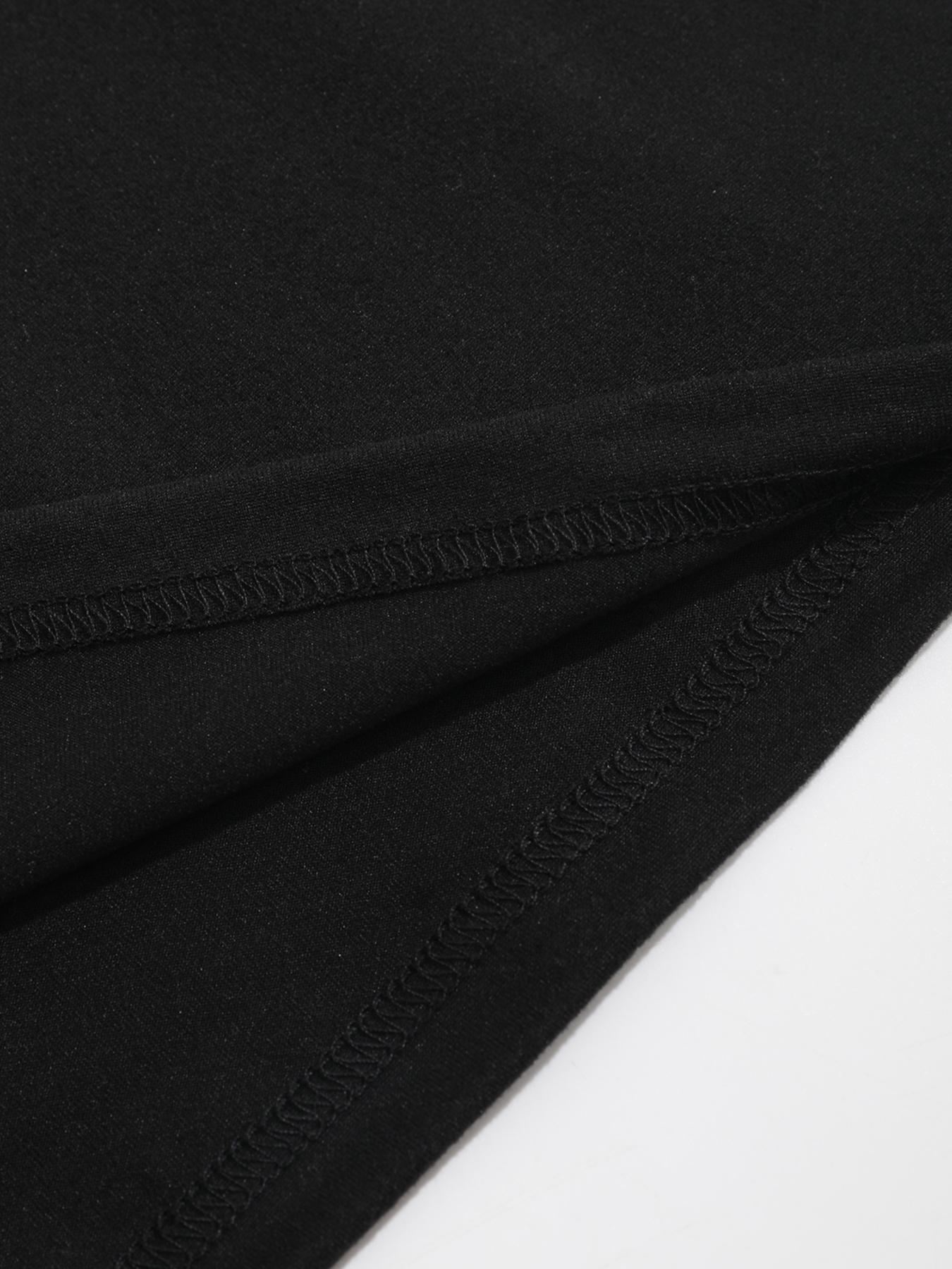 Women's Fashion Casual Short Sleeve Set, Plain Loose-Fitting High Waist Pants & Top, Spring & Fall, Plus Size