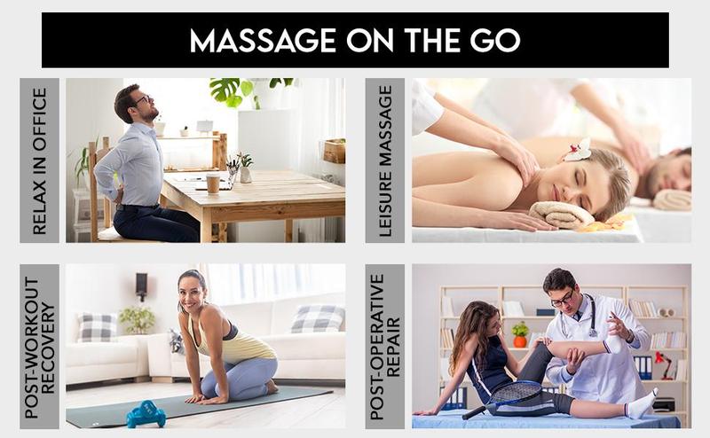 Handheld Muscle Massager Deep Tissue M68-7,Pain Relief with 9 Attachments&30 Speed,Massage Device for Knee,Foot,Neck,Back, Perfect Gift