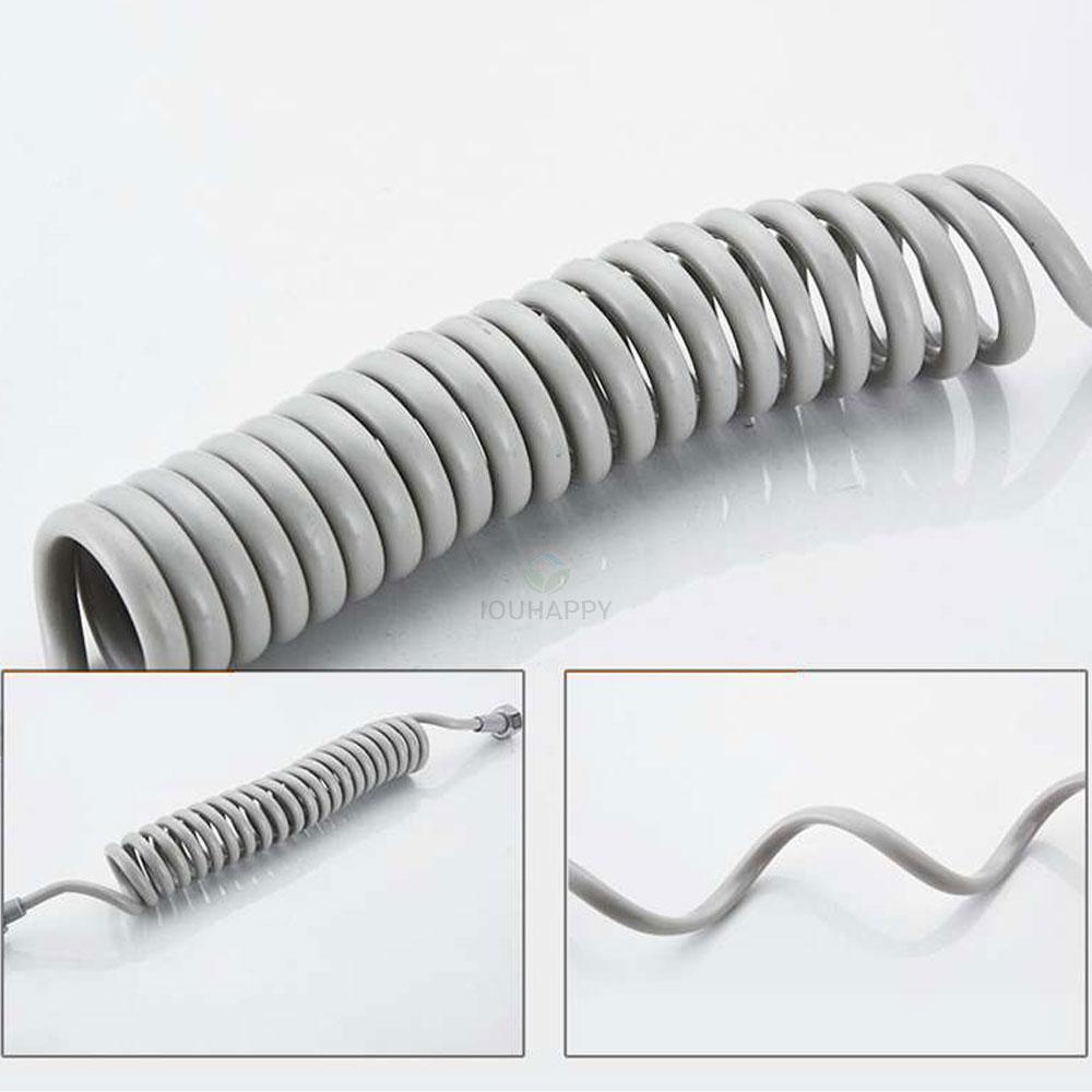 304 Stainless Steel Flexible Spring Hose, Extendable Shower Connector, Bathroom Faucet & Toilet Accessory, 2/3/5m Length Options