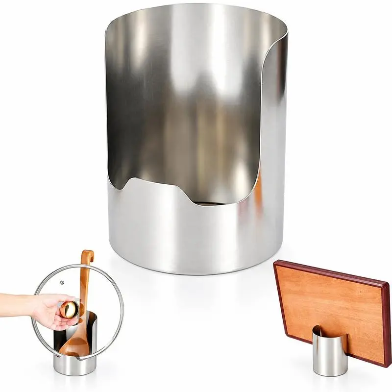 Spoon and Lid Rest for Stove Top - Stainless Steel Organizer, Multifunctional Kitchen Utensil Organizer, Vertical Utensil Holder, Kitchen Counter Accessory | Cooking Tool Storage for Apartments RV Campers Homes