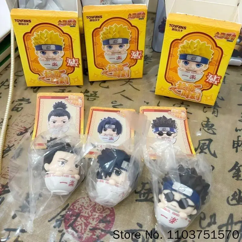 Hot Genuine Naruto Ramen Time Series Blind Box Anime Mini Figure Mystery Box Collectible Ornament Gift For Anime Fans