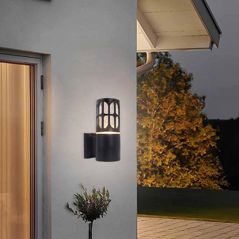 Simple Single/dual Head Rhombus Outdoor Wall Light E27 Socket, Suitable for Courtyard, Terrace, Balcony, Porch, Staircase Lighting