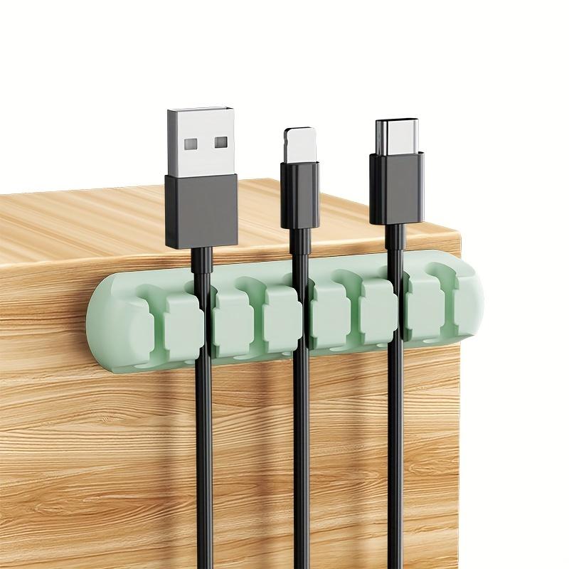 Strong Self-Adhesive Silicone Cable Organizers with 7, 5, And 3 Slots for Managing Cables, Featuring Cable Holders And Storage Boxes to Keep Your Wires Neat And Tidy!