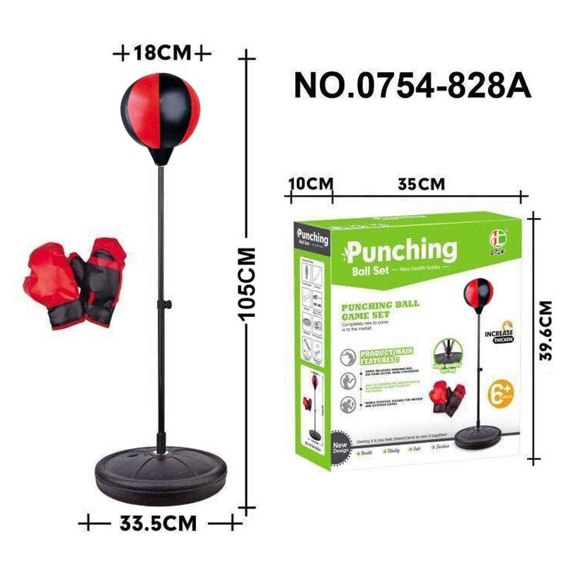 Standing Boxing Quick Ball Kit with 2 Boxing Gloves and Punching Ball, Stress Relief Office Equipment, Adult Reaction Training Ball, Boxing Sets
