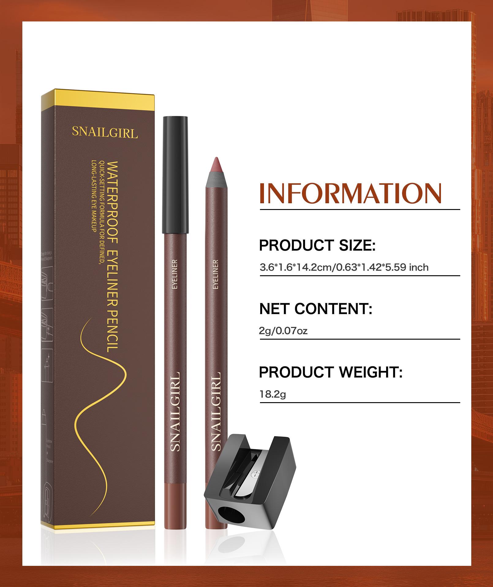 24-hour waterproof eyeliner, retractable eyeliner, smooth eyeliner gel pen