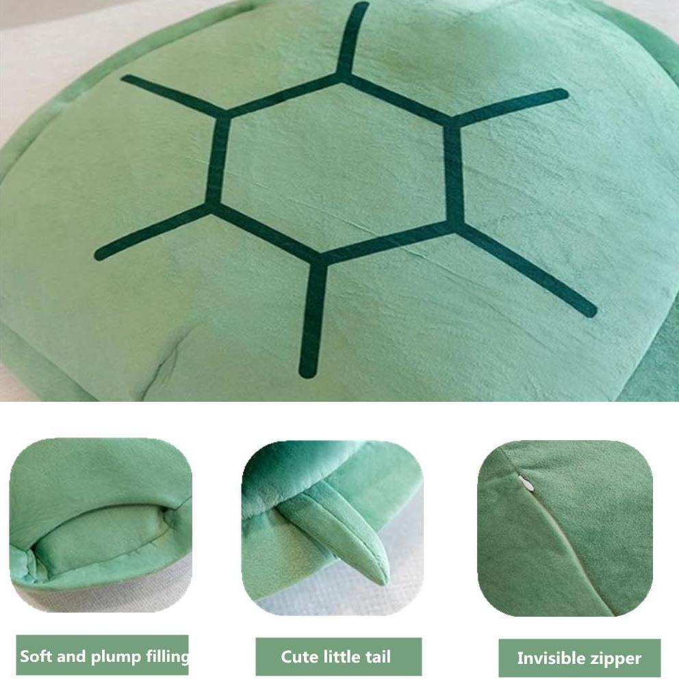 Wearable Turtle Shell Pillows, Turtle Plush Pillow Soft Huggable Animal Costume for Kids Adults , Plush Toy Funny Dress Up Creative Gifts