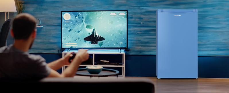 Upstreman mini fridges 3.2 Cu.Ft with Freezer Compact Single-Door Fridge for Dorm Office Bedroom BR321 Adjustable Temperature Thermostat Energy-Efficient Quiet Operation 3 Removable Shelves & Crisper Drawer pantry drink fridge skincare fridge