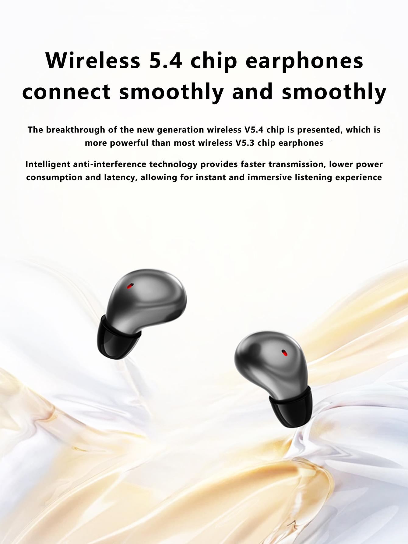 Mini Invisible Bluetooth-Compatible Earbuds for iOS & Android, True Wireless In-Ear Headphones for Sports & Active Lifestyle, Audio Wireless Earbuds, Cool Gadgets