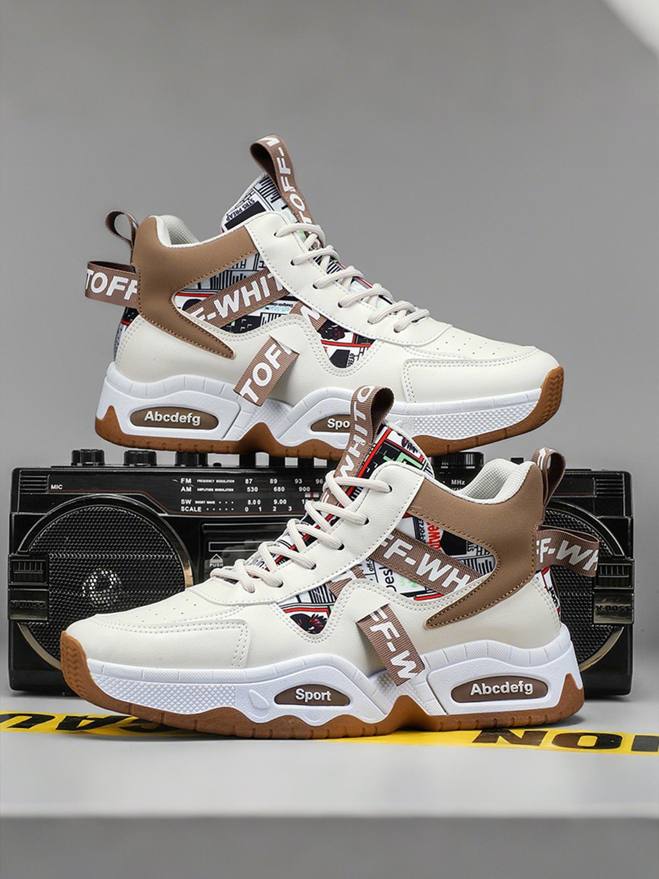 Men's Elevated High-Top Sneakers| Breathable Casual Shoes| Modern Platform Design| Sports Shoes