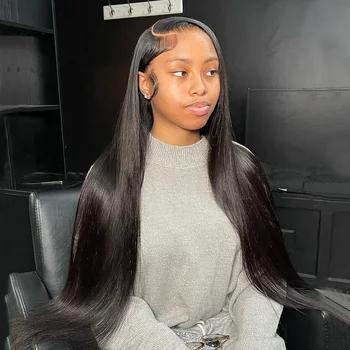 360 Full Lace Frontal Wig Brazilian Bone Straight 13x4 13x6 Transparent Lace Front Human Hair Wigs For Black Women Pre Plucked