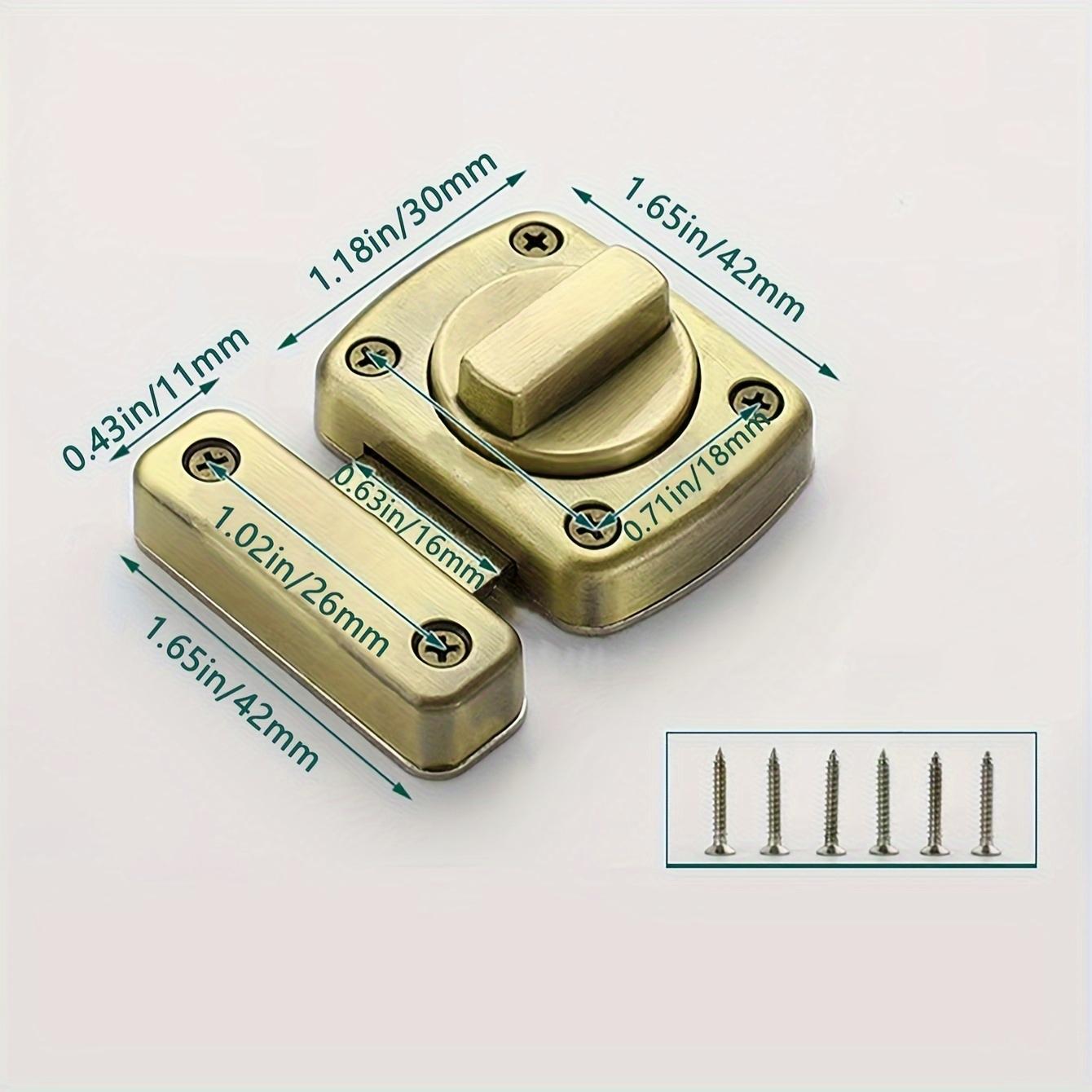 Door Bolt Latch Door Lock Safety Catch, Bathroom Bedroom Door Security Hook, Wall Mounted Door Keeper, Secure Door Fastener