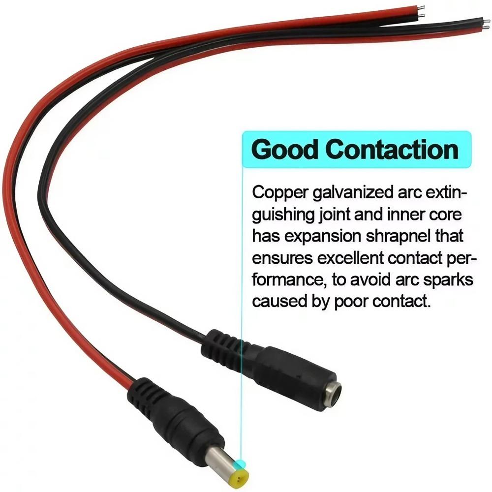 5.5x2.1mm Dc power plug 7 jack connector Kit, Cables & Adapters for LEd Strips, Cctv security cameras, diy electronics, cctv installation, electrical wiring, universal Power Supply Connectors