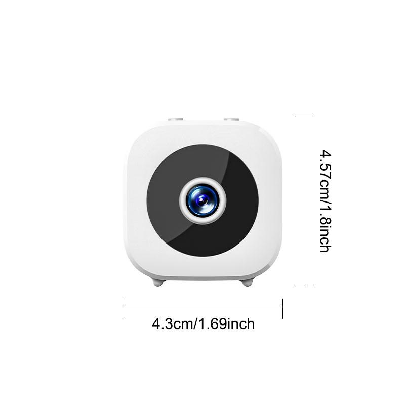 Wireless Security Camera, 2-Pack Rechargeable Indoor Cameras, Home Monitoring Camera, 480p HD, Motion Detection, Easy Setup, Alexa Compatible, Home/office Use