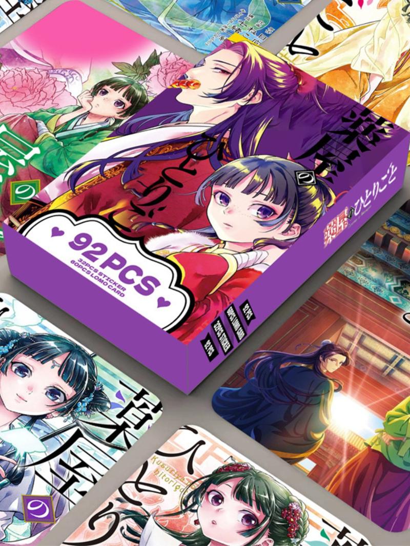 92pcs Photo Cards, Drug House Girl Dual-Sided Small Cards, Lomo Cards, Anime Peripheral Collection Box, Collectible Card Set