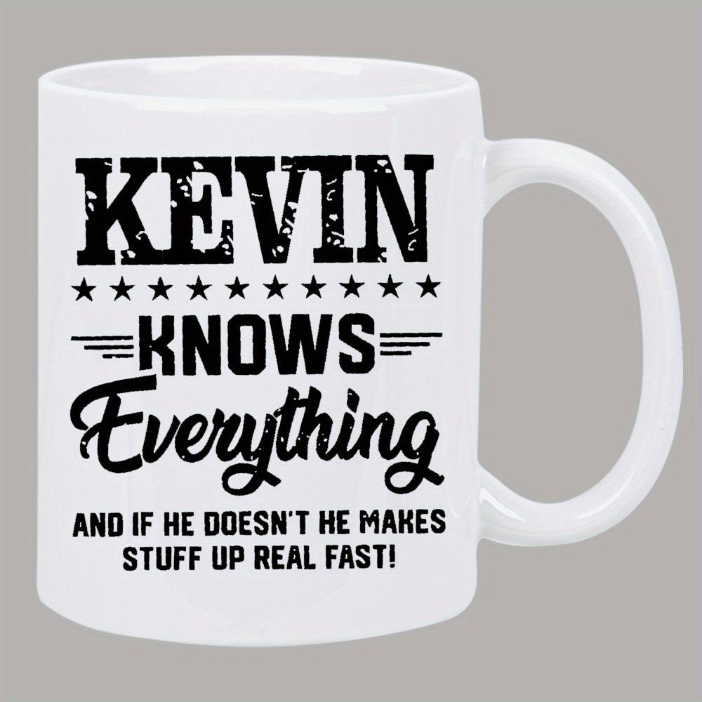 1pc Kevin-Themed Funny Ceramic Cup - Durable & Reusable Coffee/Milk Cup Suitable for Kevin Fans, Novelty Gift, Hand Wash Only, Iconic, Unisex for s & (Ceramic Cup)
