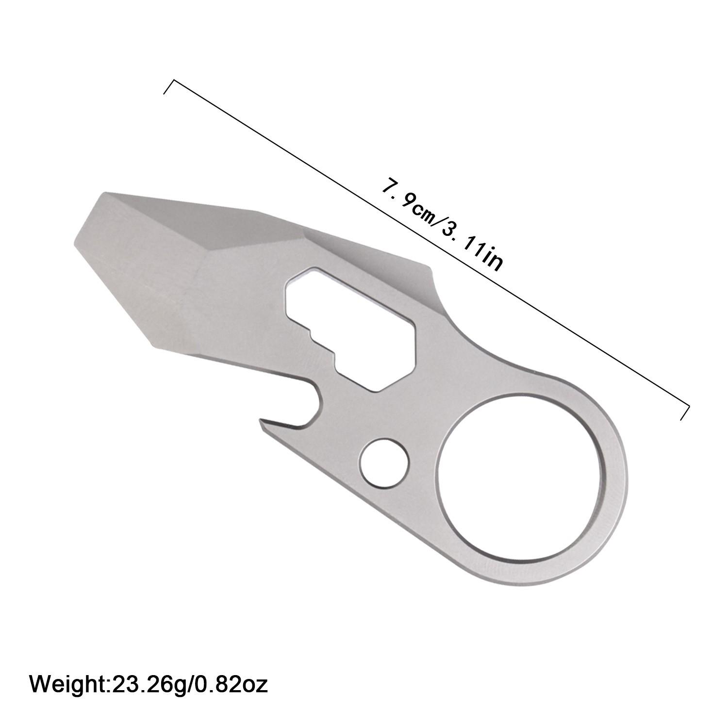 Mini Multi-Functional Pry Bar, Edc Tool, Titanium Alloy Material, Compact and Durable, Ideal for Outdoor Use, Portable Hand Tool