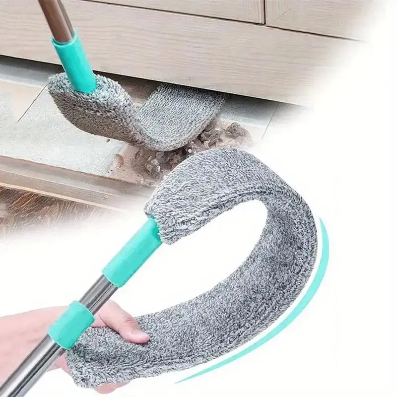 Ultrafine Fiber Dust Brush Set with Extending Pole, Washable and Adjustable, Multi-Functional Cleaning Tool for Sofa Beds and Furniture Bottoms
